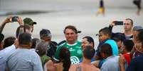 Bolsonaro posta novo vídeo provocando aglomeração em praia  Foto: Ishoot Photography / Futura Press