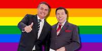 Silvio continua bolsonarista, mas o SBT agora é pró-LGBTQIA+  Foto: Fotomontagem: Blog Sala de TV