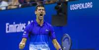 Djokovic durante uma partida no US Open  Foto: EPA / Ansa - Brasil