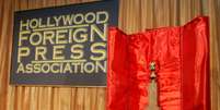 Estatueta do Globo de Ouro durante entrevista coletiva em Beverly Hills  Foto: REUTERS/Fred Prouser