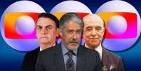 Bolsonaro, Bonner e Marinho: um conflito antigo  Foto: Fotomontagem: Blog Sala de TV