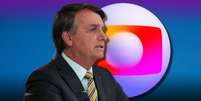Bolsonaro está à espera para decidir sobre a Globo  Foto: Fotomontagem: Blog Sala de TV