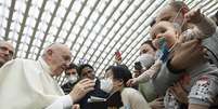 Papa Francisco durante audiência geral no Vaticano  Foto: ANSA / Ansa - Brasil