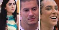 A entrada de Jade Picon, Arthur Aguiar e Linn da Quebrada no BBB22 é um dos assuntos mais comentados na web.  Foto: Reprodução/Twitter: @jadepicon/@aguiarthur/@realitysocial / Famosos e Celebridades