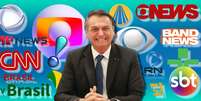 Bolsonaro tem muitos desafetos e alguns aliados na imprensa  Foto: Fotomontagem: Blog Sala de TV