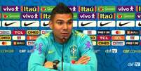 'Com a Seleção é outro estilo de jogo, outra adaptação, a concorrência é diferente', diz Casemiro sobre atacante do Real Madrid (Reprodução / CBF TV)  Foto: Lance!