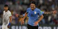 Cavani marcou um dos gols do Uruguai nesta terça-feira (Foto: PABLO PORCIUNCULA/AFP)  Foto: Lance!