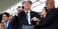 Bolsonaro em inauguração de aeroporto na Bahia, dias após chamar o Nordeste de 'Paraíba', em 2019  Foto: Alan Santos / Presidência da República (23/07/2019) / Estadão