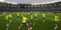 Palmeiras fez seu penúltimo treino antes da final do Mundial de Clubes (Foto: Fabio Menotti/Palmeiras)  Foto: Lance!