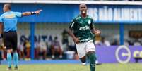 Endrick não foi ao Mundial; na ocasião da divulgação da lista, Abel sugeriu que o garoto fosse à Disney (FABIO MENOTTI / PALMEIRAS)  Foto: Lance!