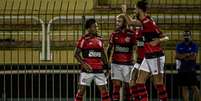 Flamengo venceu o Nova Iguaçu por 5 a 0 (Foto: Paula Reis / Flamengo)  Foto: Lance!