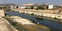 O Rio Azul, em Túnis, tem uma das maiores concentrações de drogas, segundo o estudo  Foto: Dr John Wilkinson / BBC News Brasil