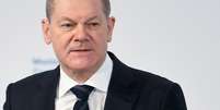 Olaf Scholz na Confer&ecirc;ncia de Seguran&ccedil;a de Munique   Foto: Andreas Gebert / Reuters