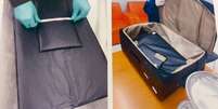 Autoridades da Tailândia afirmam que funcionários do aeroporto descobriram compartimentos ocultos nas malas  Foto: Reprodução / Estadão