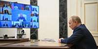 O presidente russo Vladimir Putin em reunião ministerial  Foto: Alexei Nikolsky/Getty Images / BBC News Brasil