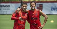 João Gomes e Lázaro ganham espaço em 2022, sob o comando de Paulo Sousa (Foto: Alexandre Vidal/Flamengo)  Foto: Lance!
