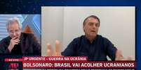 Augusto Nunes e Bolsonaro na Jovem Pan News  Foto: Reprodução