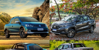 Volkswagen Saveiro Cross e Fiat Strada Ranch: gera&ccedil;&atilde;o distintas.  Foto: Guia do Carro / Divulga&ccedil;&atilde;o