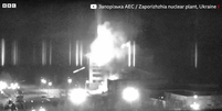 A usina nuclear de Zaporizhzhia foi atingida nas primeiras horas da sexta-feira (4/3)  Foto: BBC News Brasil