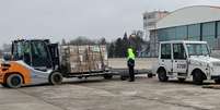 FAB transportou ainda 11,6 toneladas de ajuda humanitária para a população ucraniana.  Foto: Ministério da Defesa