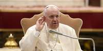 Papa Francisco durante audiência geral no Vaticano, em 16 de março  Foto: ANSA / Ansa - Brasil