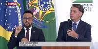 Bolsonaro em trecho da matéria do CNews  Foto: Reprodução 