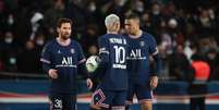 Trio de atacantes do PSG são os atletas mais bem pagos do clube (Foto: FRANCK FIFE / AFP)  Foto: Lance!