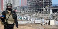 Centro comercial destruído em Kiev  Foto: DW / Deutsche Welle