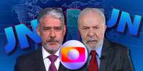 O embate Bonner x Lula pode ocorrer em breve  Foto: Fotomontagem: Blog Sala de TV