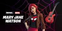 Mary Jane clássica dos quadrinhos em Fortnite  Foto: Epic Games / Divulgação