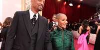 Will Smith e a esposa Jada Pinkett-Smith no tapete vermelho do Oscar  Foto: Reprodução Instagram