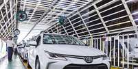 Linha de produ&ccedil;&atilde;o do Toyota Corolla em Sorocaba (SP) Foto: Toyota / Divulga&ccedil;&atilde;o