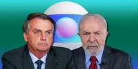 Bolsonaro e Lula aguardam chance de falar na Globo  Foto: Fotomontagem: Blog Sala de TV