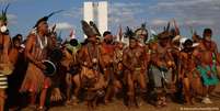 Protesto de indígenas contra o governo Bolsonaro  Foto: DW / Deutsche Welle
