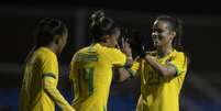 Gabi Nunes e Bia Zaneratto marcaram os gols da Seleção Brasileira nesta segunda-feira (Foto: Lucas Figueiredo / CBF)  Foto: Lance!