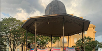 Ato em homenagem a Paulo Vaz na Praça Liberdade, em Belo Horizonte (MG)  Foto: Reprodução/Instagram