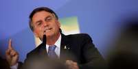 Jair Bolsonaro durante cerimônia em Brasília   Foto: Adriano Machado / Reuters
