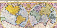 Mapa de Mercator do século 16  Foto: Getty Images / BBC News Brasil