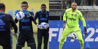 Santos e Weverton foram companheiros de posição por anos no Athletico-PR (Foto: Montagem/Flamengo/Palmeiras)  Foto: Lance!