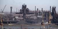 Vista da siderúrgica Azovstal, último foco de resistência em Mariupol  Foto: ANSA / Ansa - Brasil