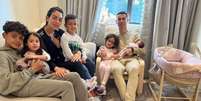 Via rede social, Cristiano Ronaldo comunica que Georgina Rodríguez e filha já estão em casa.  Foto: Reprodução/Instagram / Estadão