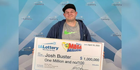 O novo milionário Josh Buster  Foto: Loteria de Iowa