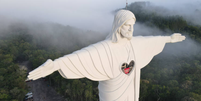 Estátua do Cristo Protetor, em Encantado (RS), tem 43,5 metros de altura  Foto: EMERSON EDSON RÜCKERT