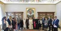 Papa Francisco se reuniu com comissão focada na proteção dos menores  Foto: EPA / Ansa - Brasil