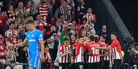 Athletic Bilbao chegou aos 51 pontos com a vitória sobre o Atlético de Madrid (Foto: ANDER GILLENEA / AFP)  Foto: Lance!