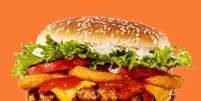 Burger King é acusado de utilizar aroma de costela em hambúrguer feito com paleta suína e aroma artificial no Whooper Costela  Foto: Divulgação/Burger King / Estadão