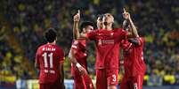 Com gol de Fabinho, Liverpool vira contra o Villarreal e avança à final da Champions  Foto: Pablo Morano / Reuters