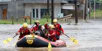 Em Tubarão (SC), o Corpo de Bombeiros Militar atendeu 47 ocorrências e um total de 129 pessoas.  Foto: Secom/Maurício Vieira / Divulgação