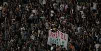 Torcida do Fluminense protesta em partida contra o Junior Barranquilla (Foto: Luiza Sá/LANCE!)  Foto: Lance!