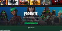 Fortnite está disponível no iOS via Cloud Gaming   Foto: Reprodução/Cloud Gaming / Tecnoblog